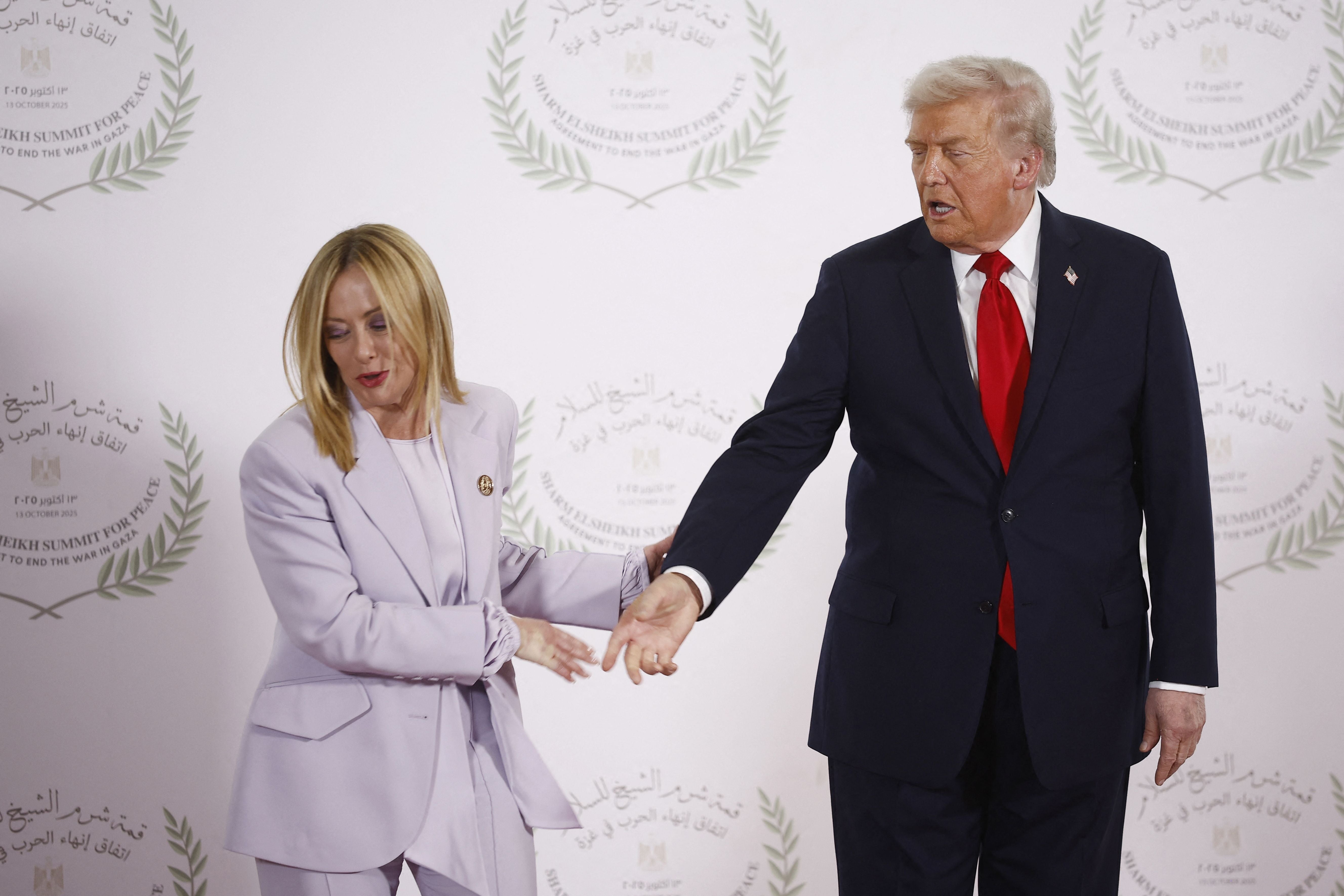 Meloni und Trump
