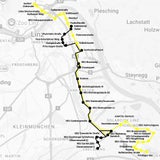 Mögliche Streckenführung der neuen Schnellbuslinien