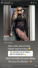 Martina Kaiser postet die Nachricht eines Followers.&nbsp;