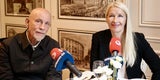 Claudia Stöckl und John Malkovich