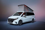 Kraftvolle Präsenz mit markanter Front – der überarbeitete Mercedes-Benz Marco Polo Horizon verbindet Eleganz mit Funktionalität.&nbsp;