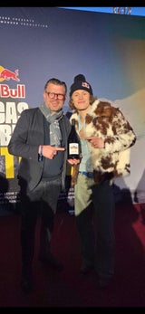 Holger Düker präsentierte seinen Wein in der "Lucas Pinheiro Braathen"-Edition.
