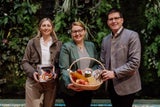 Julia Göschelbauer (Exportmarketing), Christina Mutenthaler-Sipek (GF AMA-Marketing) und Lorenz Mayr (Aufsichtsratsvorsitzender AMA-Marketing).