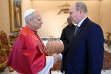 Fürst Albert trifft Papst Leo XIV.