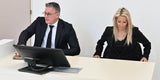 Simone Lugner mit Anwalt Florian Höllwarth