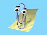 Karl Klammer in seiner bekannten Form – die kleine Büroklammer aus alten Office-Versionen.&nbsp;