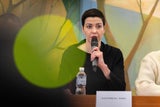 Maria Kolesnikowa kurz nach ihrer Freilassung.&nbsp;