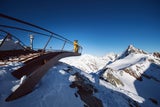 Top of Tyrol. Aussichtsplattform am Stubaier Gletscher.