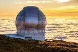 Sunset beim Observatorium am Roque de los Muchachos&nbsp;auf der Insel La Palma.