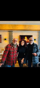 Otto Retzer, Christina Lugner und Karl Schweigl im Dezember 2024 in Kitzbühel