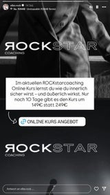Elke Rock macht Werbung für ihr Coaching-Angebot.&nbsp;