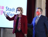 Bürgermeister Michael Ludwig und die Landeshauptfrau Johanna Mikl-Leitner stellten das Projekt 2022 vor.