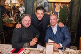 Tony Wegas mit Heinz Hanner (links) und Robert Letz.