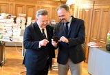 Bürgermeister Michael Ludwig hat EU-Kommissar Dan Jørgensen im Wiener Rathaus empfangen.&nbsp;