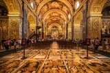 UNESCO Weltkulturerbe die Grabsteine in der St. John’s Co-Cathedral.
