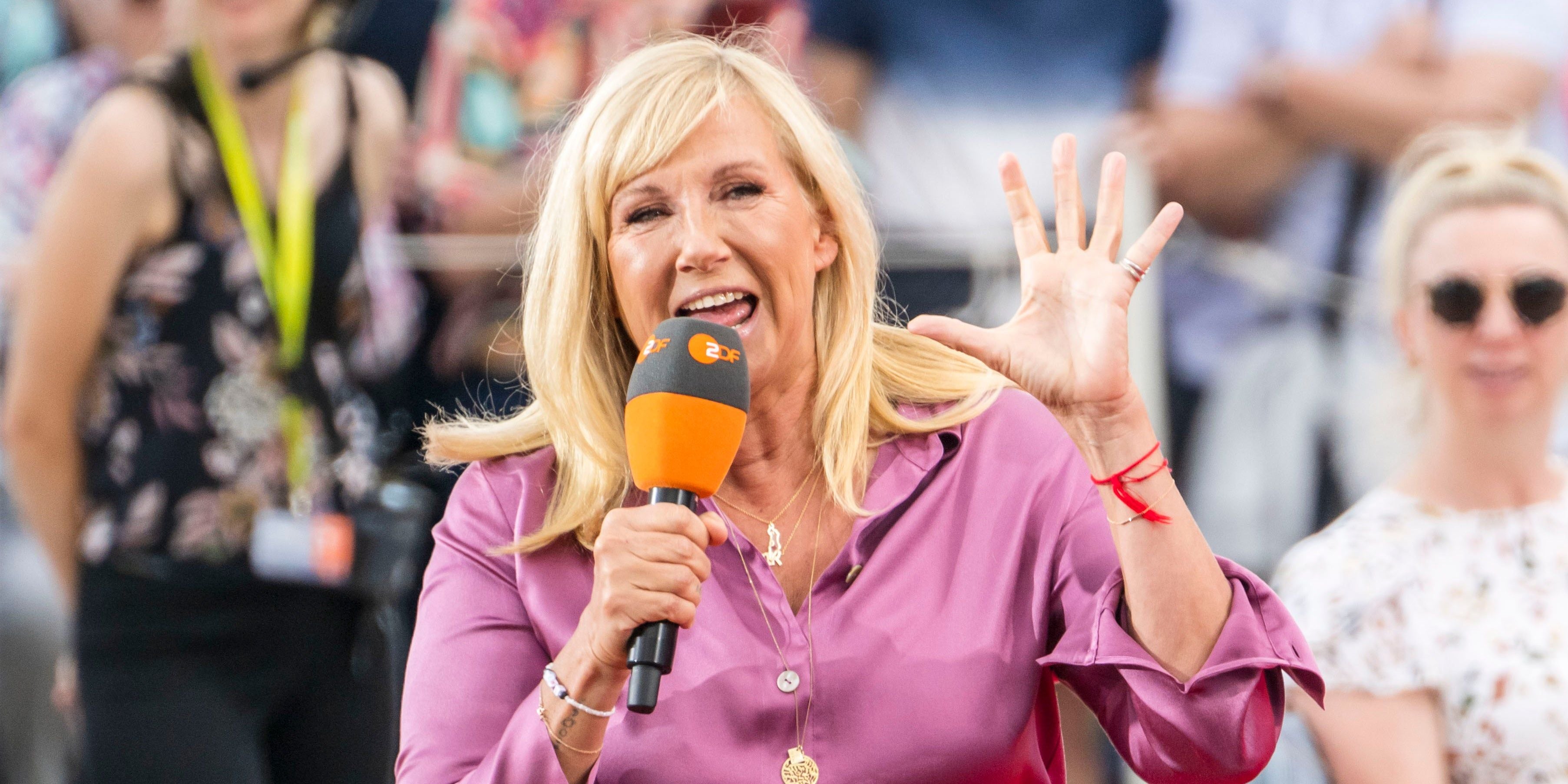 Andrea Kiewel beim ZDF-Fernsehgarten