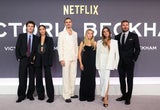 Cruz Beckham, Jackie Apostel, Romeo Beckham, Harper Beckham, Victoria Beckham and David Beckham 