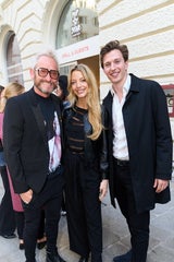 Franz Josef Baur mit Chiara Pisati und Freund Lukas de Roode.