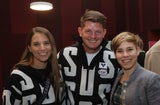Thomas Morgenstern mit Freundin Sabrina (l.) und Nicole Schmidhofer