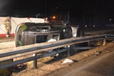 Alko-Lenkerin überschlug sich mit Auto, kracht in Betonwand