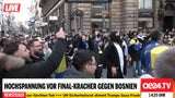 Bosnien-Fans strömen zum Wiener Stephansplatz