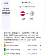 WM-Tickets Round of 32