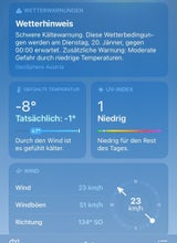 Eiskalt und windig bei Minusgraden - Schwere Kältewarnung für Wien