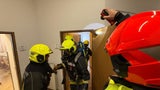 Die freiwillige Feuerwehr Amstetten bekämpfte die Flammen.
