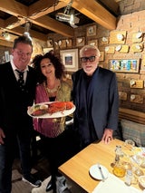 Christina Lugner mit Karl Schweigl und "1st Lobster"-Chef Michael Keuschnigg (l.).