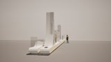 Rendering der Sonderausstellung „Textil und Technik“.