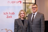 Birgit Wallner und Michele Fanton, Geschäftsführung Ruefa, beim Ruefa Reisekompass 2026