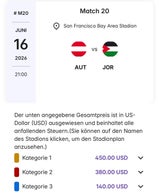 Ticket-Preise WM-Gruppenphase