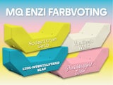 Punschkrapferl bis Würstel: Jetzt die MQ-Enzi Farbe wählen