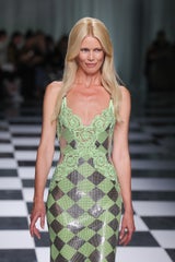Claudia Schiffner bei der Mailänder Fashion Week