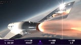 Start von Galactic 02, der privaten Astronauten-Mission von Virgin Galactic