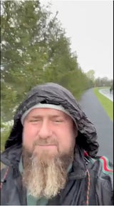 Kadyrow beim Spazieren