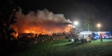 Brand in Pierbach nach Blitzschlag