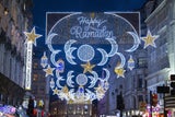 Ramadan-Lichter auf der Coventry Street in London