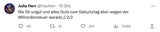 Tweet von Julia Herr