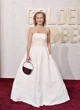 Gillian Anderson mit Vulva-Kleid bei den Globes