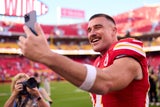 Kevin Kelce freute sich über Swifts Besuch
