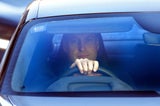 Prinz William im Auto nach seinem Besuch bei Kate im Spital