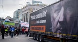 Solidaritätsdemo für Julian Assange in Wien