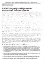 Anträge für den Bundesparteitag der SPÖ