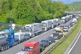 LKW verlor Diesel