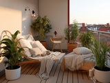 Den Balkon besonders gemütlich gestalten: So gelingt's!