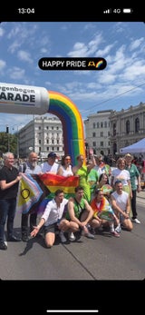 Schilling bei der Pride