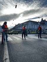 "Letzte Generation" protestiert in Graz