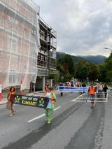 Protest der Gruppe "Letzte Generation" in Innsbruck
