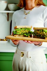 Kichererbsen-Guacamole Sandwich